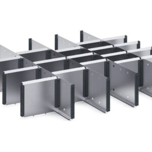 Cubio Adjustable Divider Kit 22 Compartment for Cabinet - WxDxH: 800X750X150mm Galvanised Steel _SKU-43020734.51