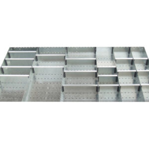 Cubio Adjustable Divider Kit 24 Compartment for Cabinet - WxDxH: 1300X750X75mm Galvanised Steel _SKU-43020747.51
