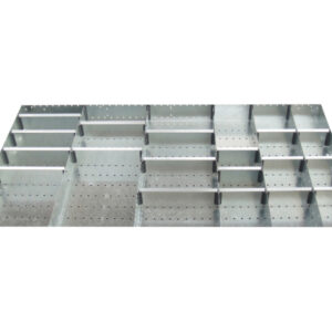 Cubio Adjustable Divider Kit 24 Compartment for Cabinet - WxDxH: 1300X750X150mm Galvanised Steel _SKU-43020749.51