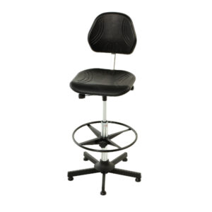Commercial Chairs - Industrial Chair Comfort Vinyl (Height 630-890). WxDxH: 500X500X1490mm Black _SKU-88601009