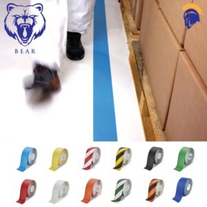 Invictus Bear Floor Tape Hazard - High Traffic Industrial Floor Marking Tape SKU-F1984